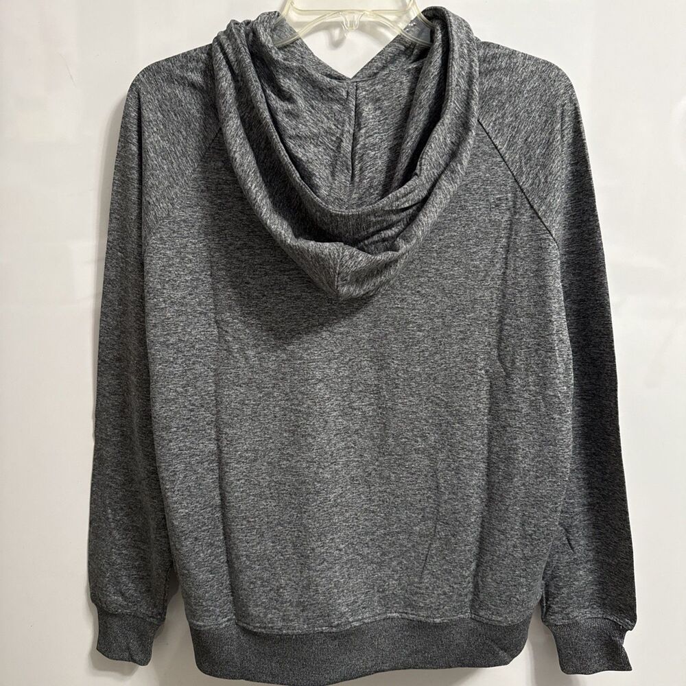 Feat Small Unisex Hoodie Flowtech Roam Heather Grey NWT - Picture 3 of 10